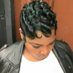 green finger waves and curls