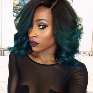 green ombre sew in