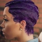 purple finger waves