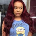 red waves sew in side part