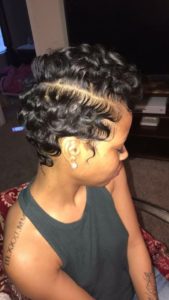 soft finger waves and pin curls