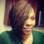 two toned micro braids