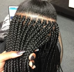 box braids parts