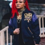 bright red faux locs