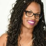 goddess locs with silver beads