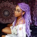 lavender box braids