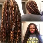 multi colored goddess locs