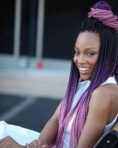 multicolor ombre box braids