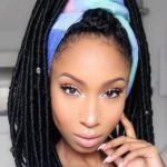 short faux locs high ponytail