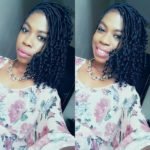 side swept short goddess locs