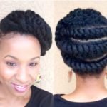 Flat twist updo