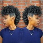 bantu knot out frohawk
