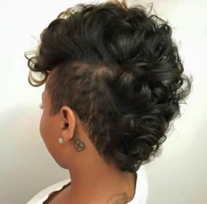 frohawk on straightened hair