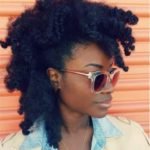 frohawk on stretched hair