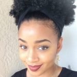 high puff with headband