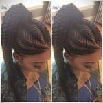 iverson braids ponytail