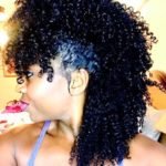 long curly frohawk