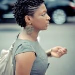 short frohawk with braided sides