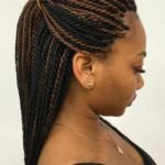 skinny rope twists with brown highlights