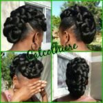 sleek braided frohawk