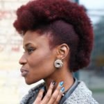 textured red frohawk