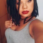 Box Braid Bob With Silver Beads