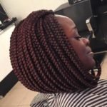Medium Sized Box Braid Stacked Bob