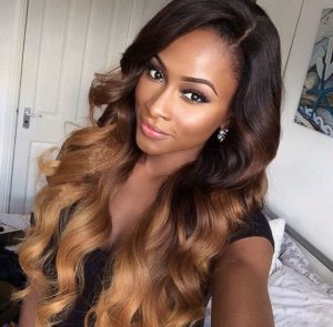 Ombre Body Wave Remy With Side Part