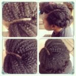 Roll Tuck And Pin Crochet Braids