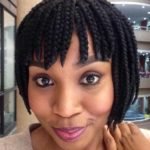 Short Box Braids With Bangs