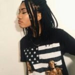 Short Half Pinned Back Box Braids