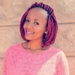 Short Red Box Braids