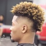 Two Toned Frohawk With Shaved Design
