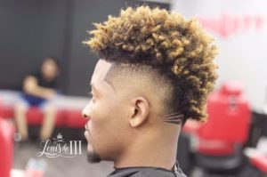 Two Toned Frohawk With Shaved Design