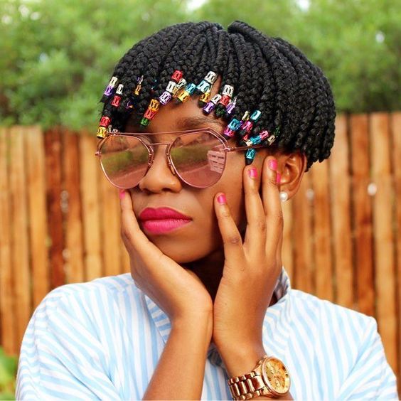 Cute Hairstyles That're Perfect For Warm Weather : Colourful Small Braids