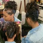 curly upside down braid