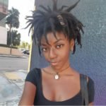 Afro Dreads With Gold Cord