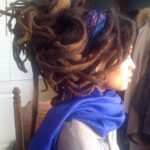 Long Freeform Locs Updo