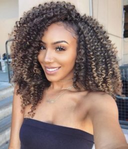 Crochet Braids With Gold Accents