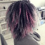 Grey and Pink Crochet Braids