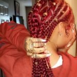 Multi Sized Red Box Braids