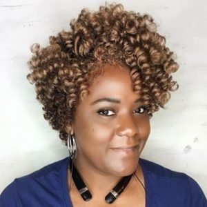 Short Golden Crochet Braids