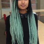 Light Green Ombre Box Braids