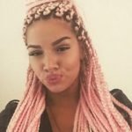 Light Pink Box Braids