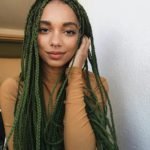 Olive Green Box Braids