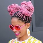 Pink Box Braids