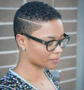 Close Cropped TWA With Shaved Sides