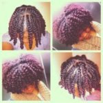 Purple Flat Twist Out
