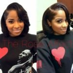 sew in bob with swoop bangs