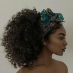 half wig african headband updo